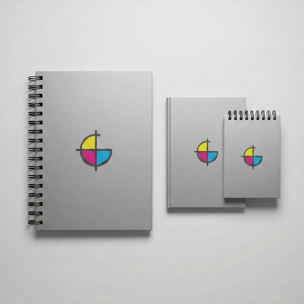 Caderno corporativo personalizado com encadernação wire-o