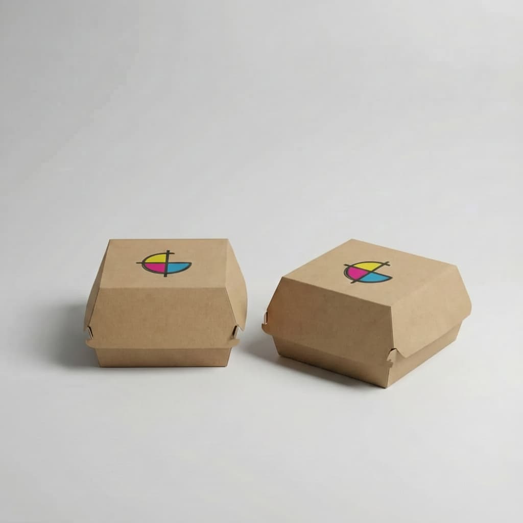 Embalagem para hambúrguer e xis personalizada em papel para delivery