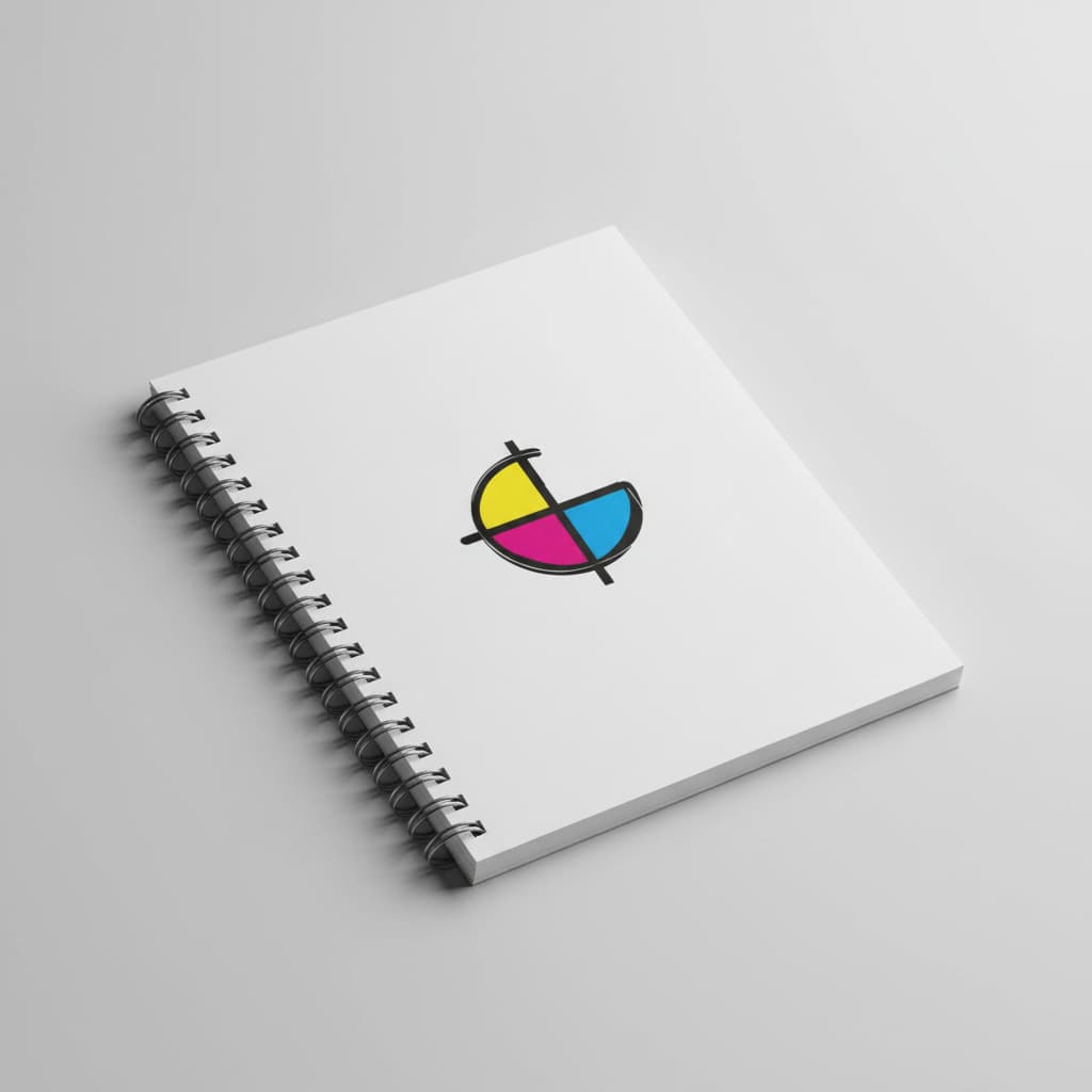 Caderno personalizado com encadernação wire-o para uso corporativo