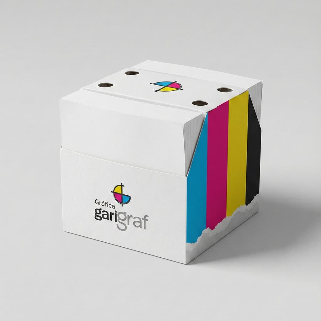 Porta-rascunhos corporativo personalizado em papel com impressão offset